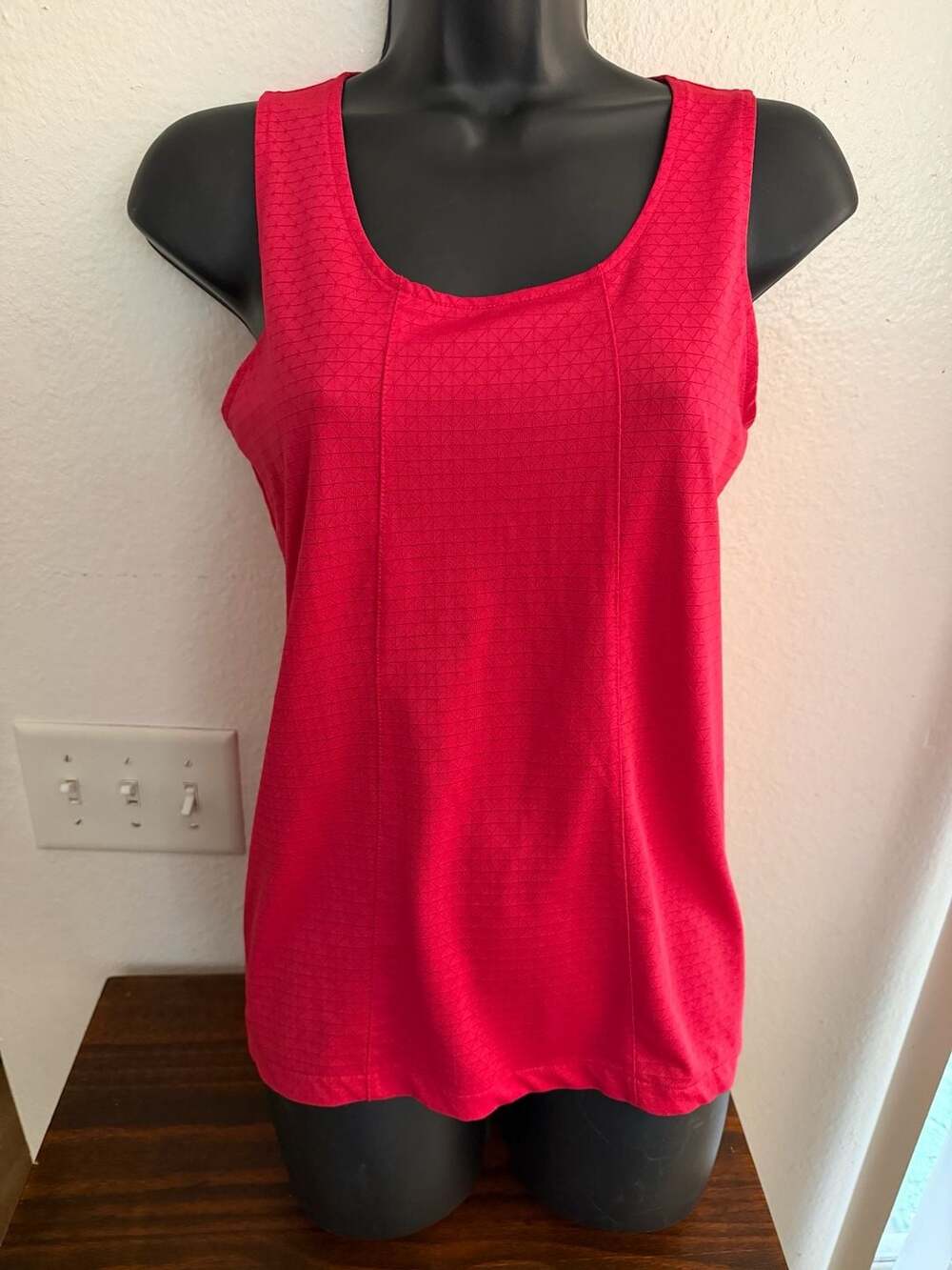 Oiselle Tank Top Size 04 Pink Geometric Athletic Activewear